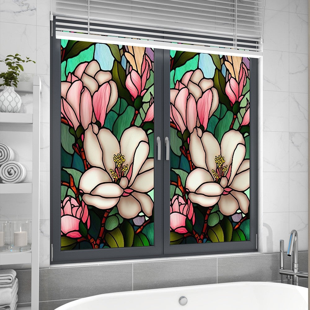 1 Sheet 100x60cm Static Cling Privacy Window Film Frosted Sticker Style 1