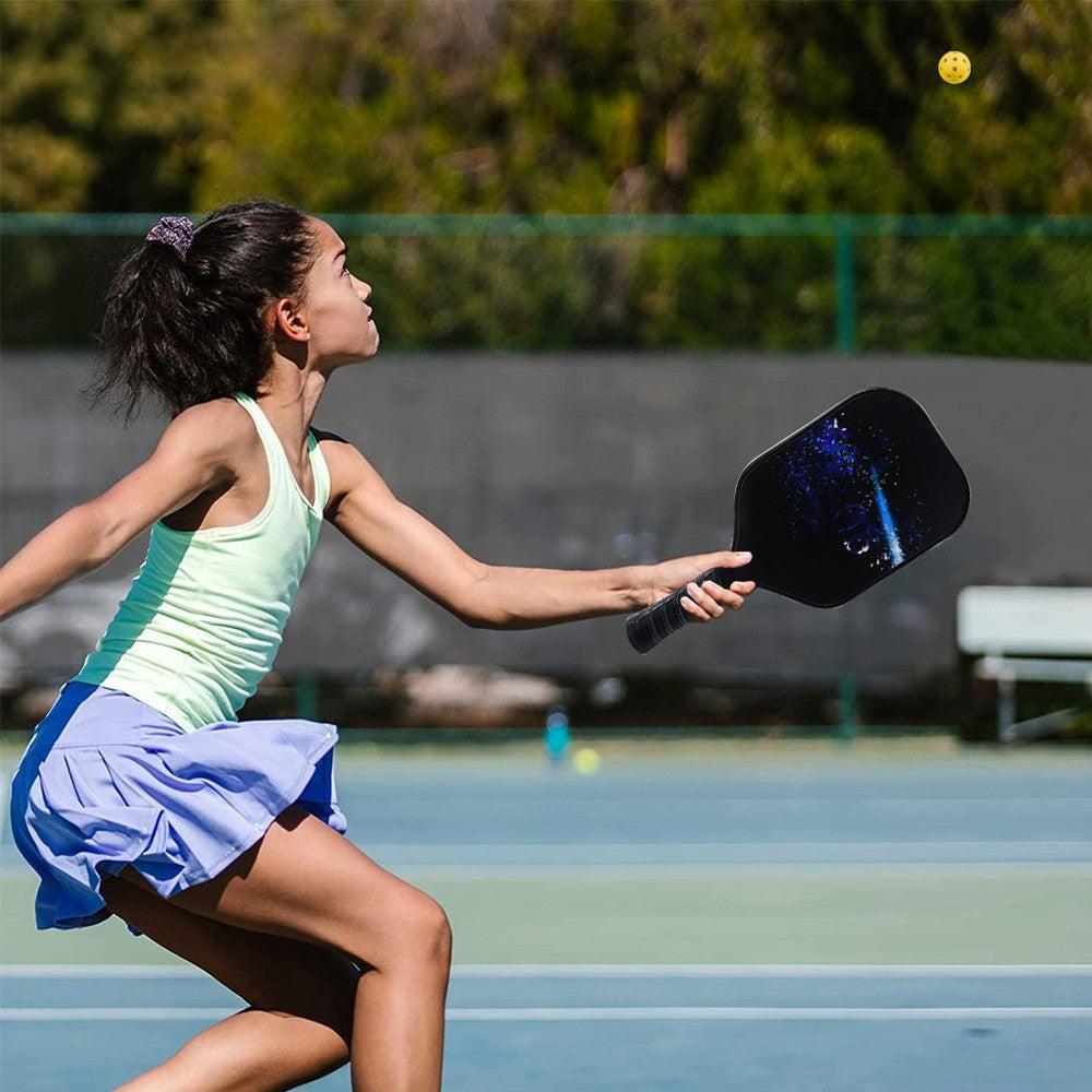 Fiberglass Pickleball Racket Set Pickleball Paddle with 4 Balls Style 1