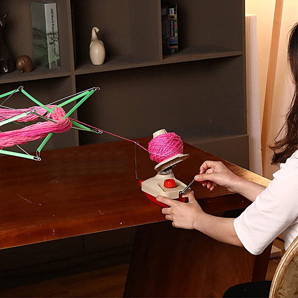 Effortless Swift Yarn Winder Hand Operated Manual Wool String Fiber Ball Dispenser Spinner