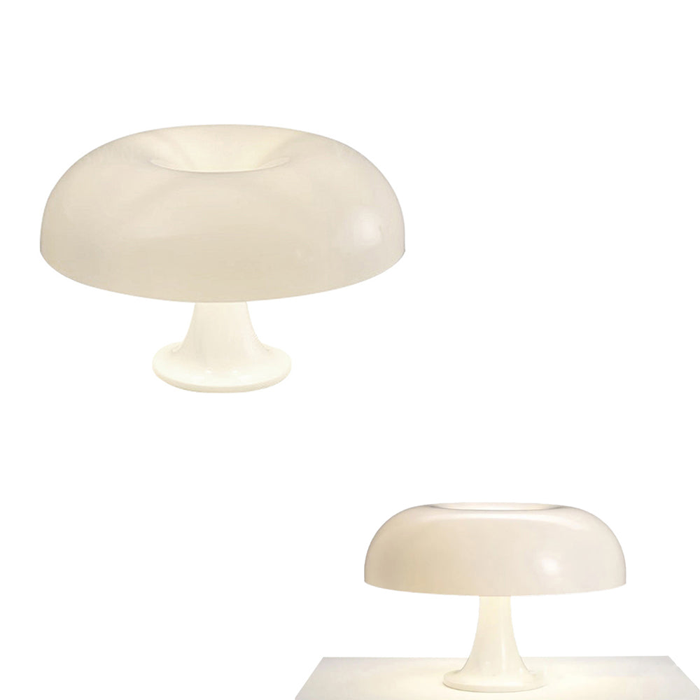 Retro LED Mushroom Table Lamp Dimmable Desk Lamp Hotel Bedroom Decoration Beige