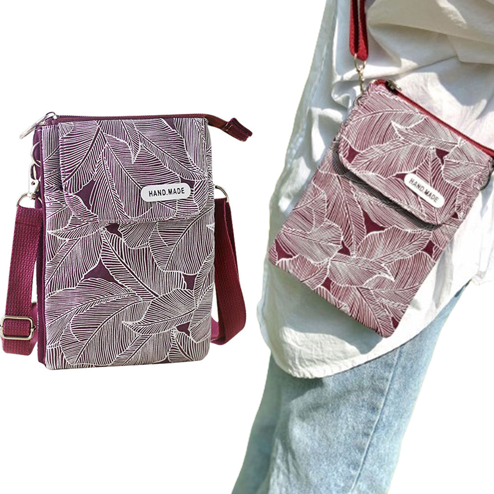 Small Cross-body Cell Phone Case Shoulder Bag Purse Pouch Handbag for Women Girls Purple