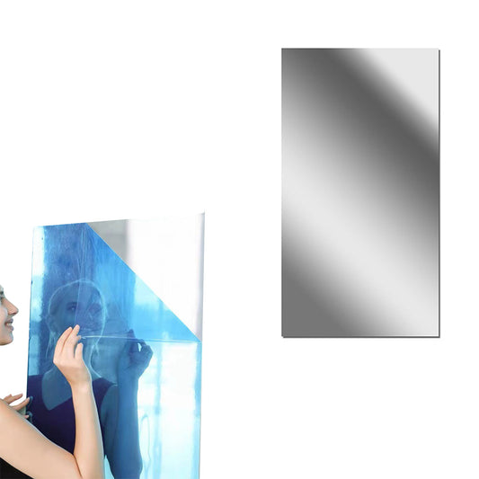 200cm Large Mirror Wall Sticker Self Adhesive Mirror Bathroom Room DIY Decor