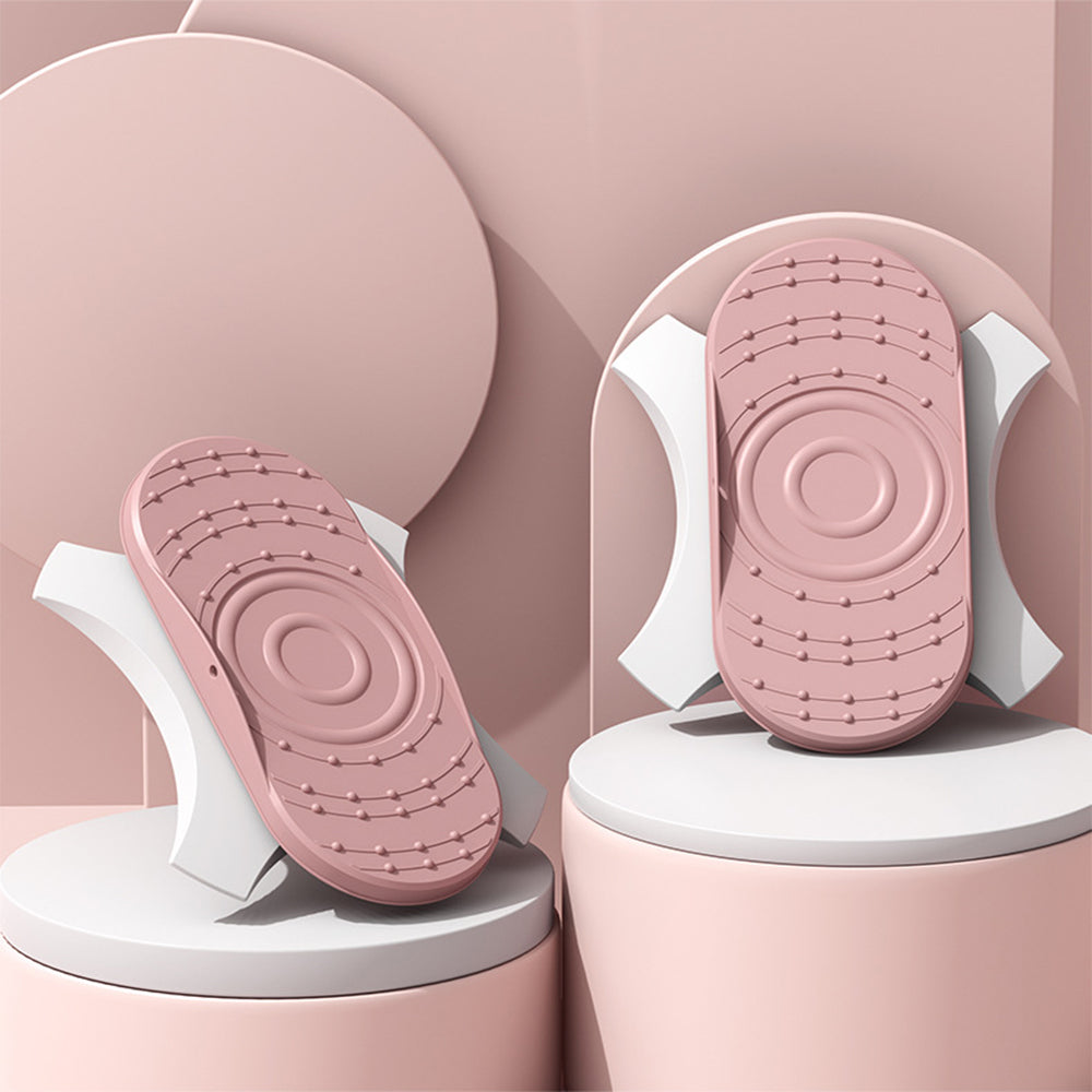 Twist Waist Disc Board Twister Aerobic Exercise Foot Massage Fitness Trainer-Pink