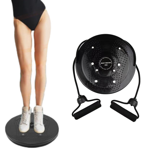 Twist Waist Disc Board with Drawstring Sports Gym Accessories Black