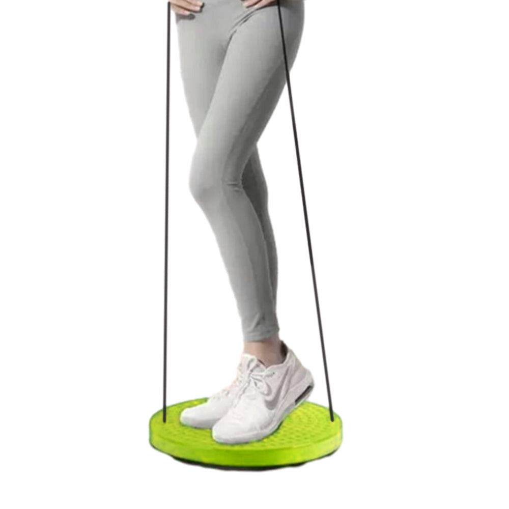 Twist Waist Disc Board with Drawstring Sports Gym Accessories Green