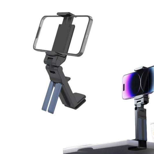 Foldable Airplane Phone Holder Adjustable Desk Phone Clamp and Stand