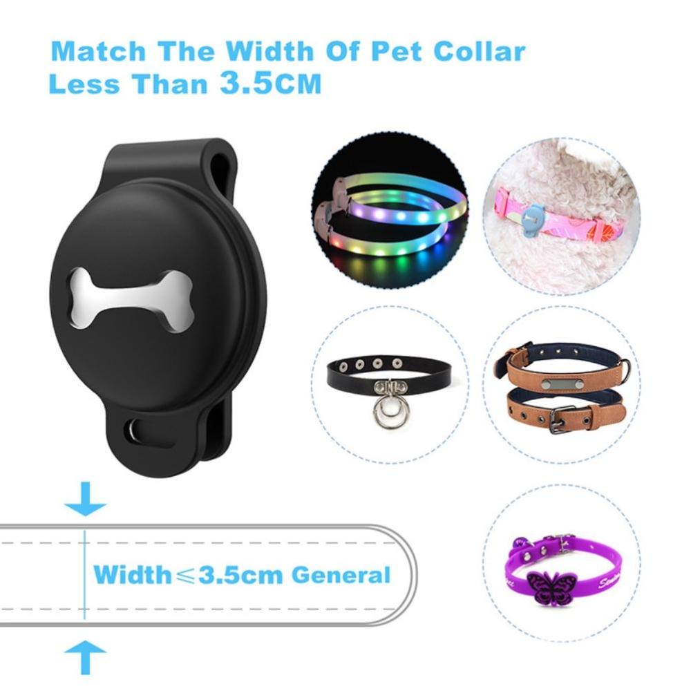 4Pcs Compatible for Apple AirTag Silicone Case Anti Lost Protective Sleeve Holder for Pets Kids Elderly