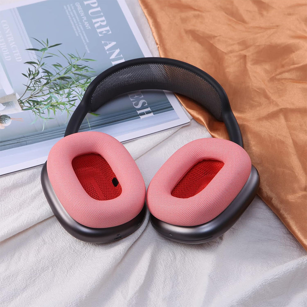 Pair of Replacement Ear Pads for AirPods Max Headphone Ear Cushions Red