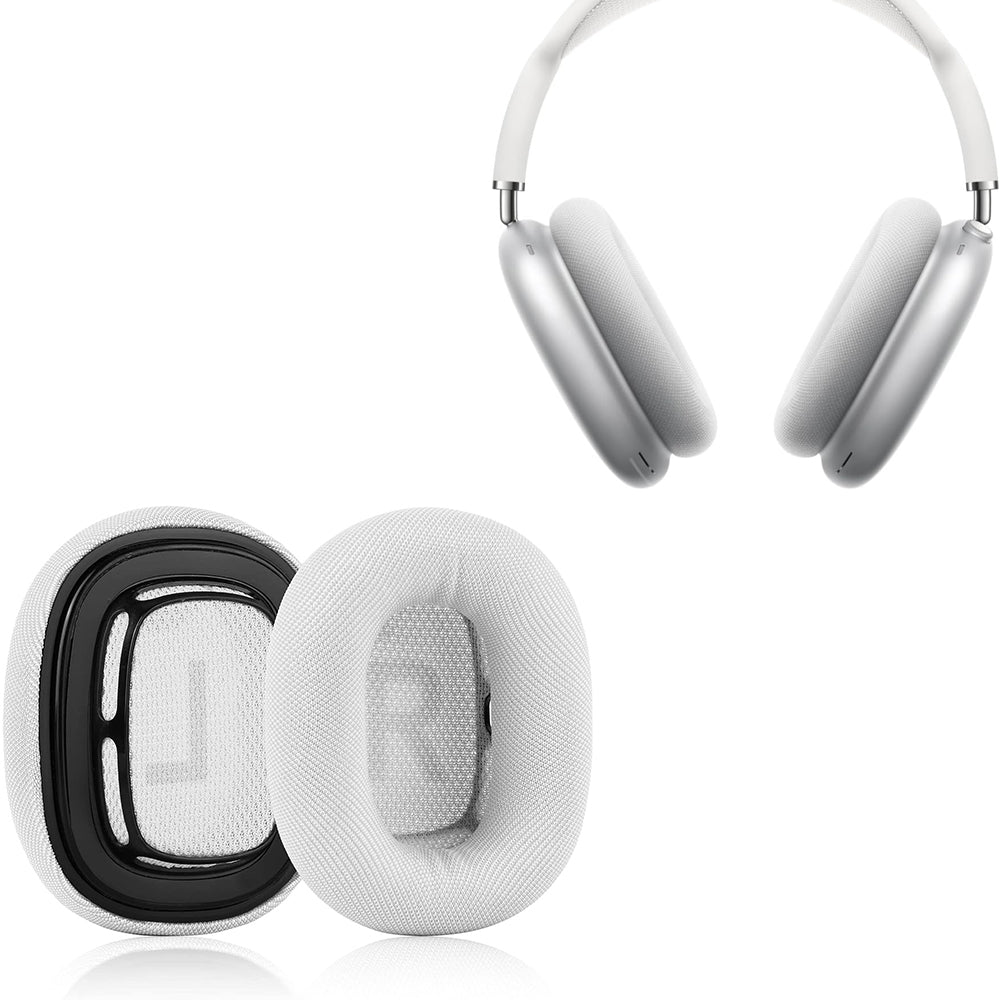 Pair of Replacement Ear Pads for AirPods Max Headphone Ear Cushions White