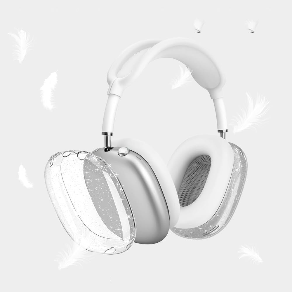 For Apple AirPods Max Headphones Protective Case Clear Silicone Ear Pad Sleeves Full Set Covers Transparent