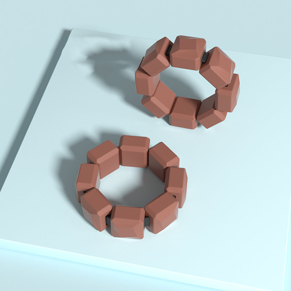 Pair of Silicone Wrist Ankle Weights Unisex Strength Training Set for Walking Running Gym Brown