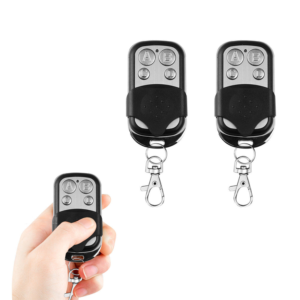 2Pcs Universal 433MHz Copy Remote Control Replacement Garage Door Car Gate Cloning Remote Key Fob
