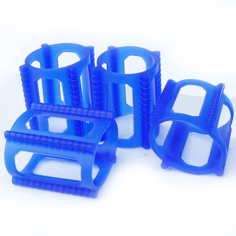 4 Pieces Skater Trick Trainers Silicone Skateboard Wheel Stop Covers Skater Skill Training Tools Blue