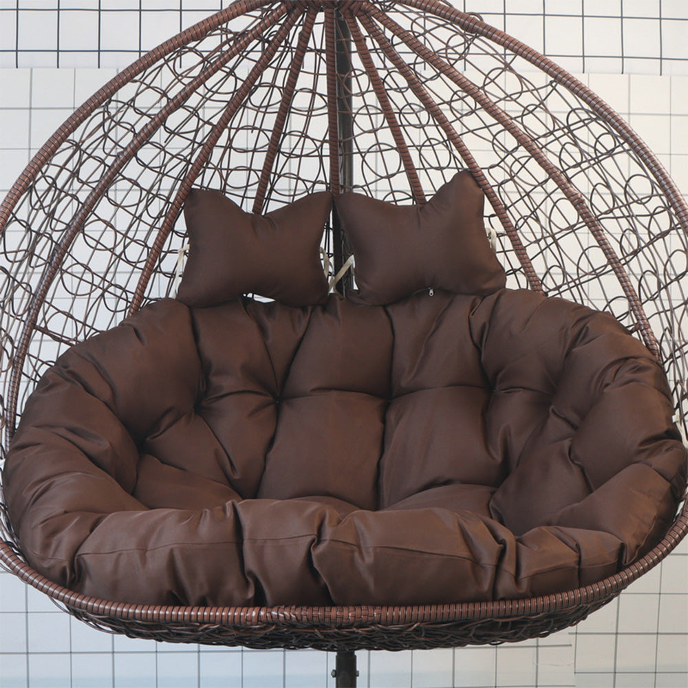 Love Seat Hanging Egg Chair Cushion Swing Chair Seat Pad for Patio Furniture Coffee
