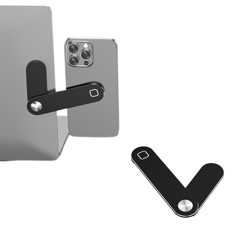 Portable PC Laptop Phone Holder Foldable Screens Expansion Mobile Side Mount Black