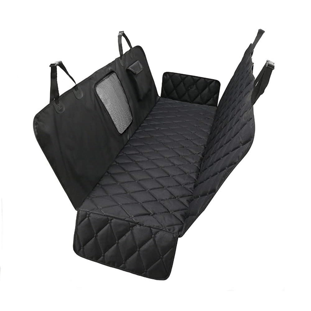 Dog Car Seat Cover with Mesh Window Water Resistant Back Seat Protector for Cars