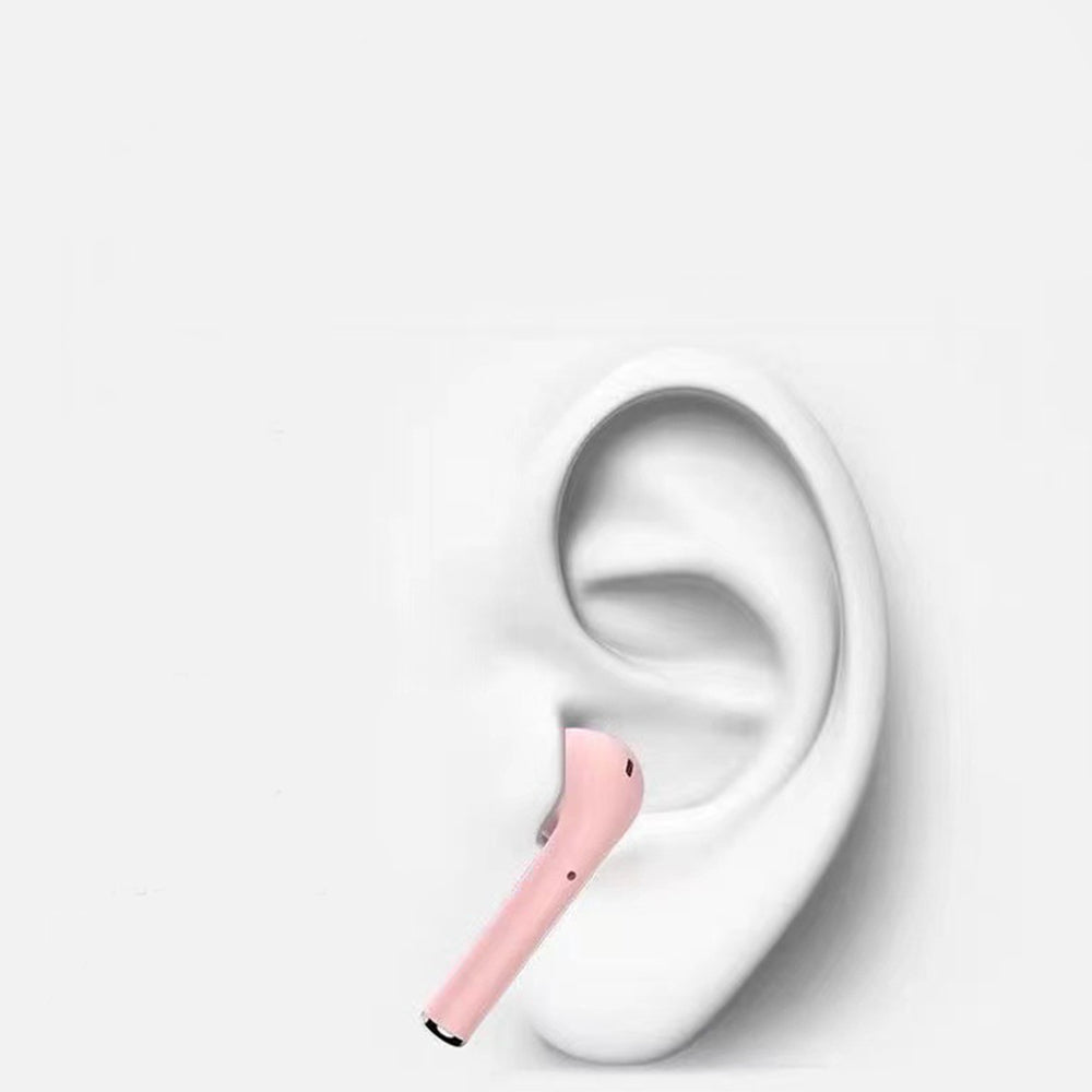 TWS Dual Channel Stereo Headphone Wireless 5.0 Bluetooth Headset Pink
