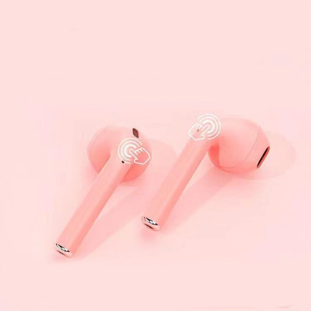 TWS Dual Channel Stereo Headphone Wireless 5.0 Bluetooth Headset Pink