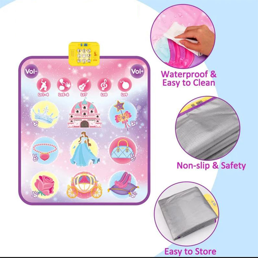 Kids Dance Mat Toy Musical Dance Mat Adjustable Volume Dance Pad