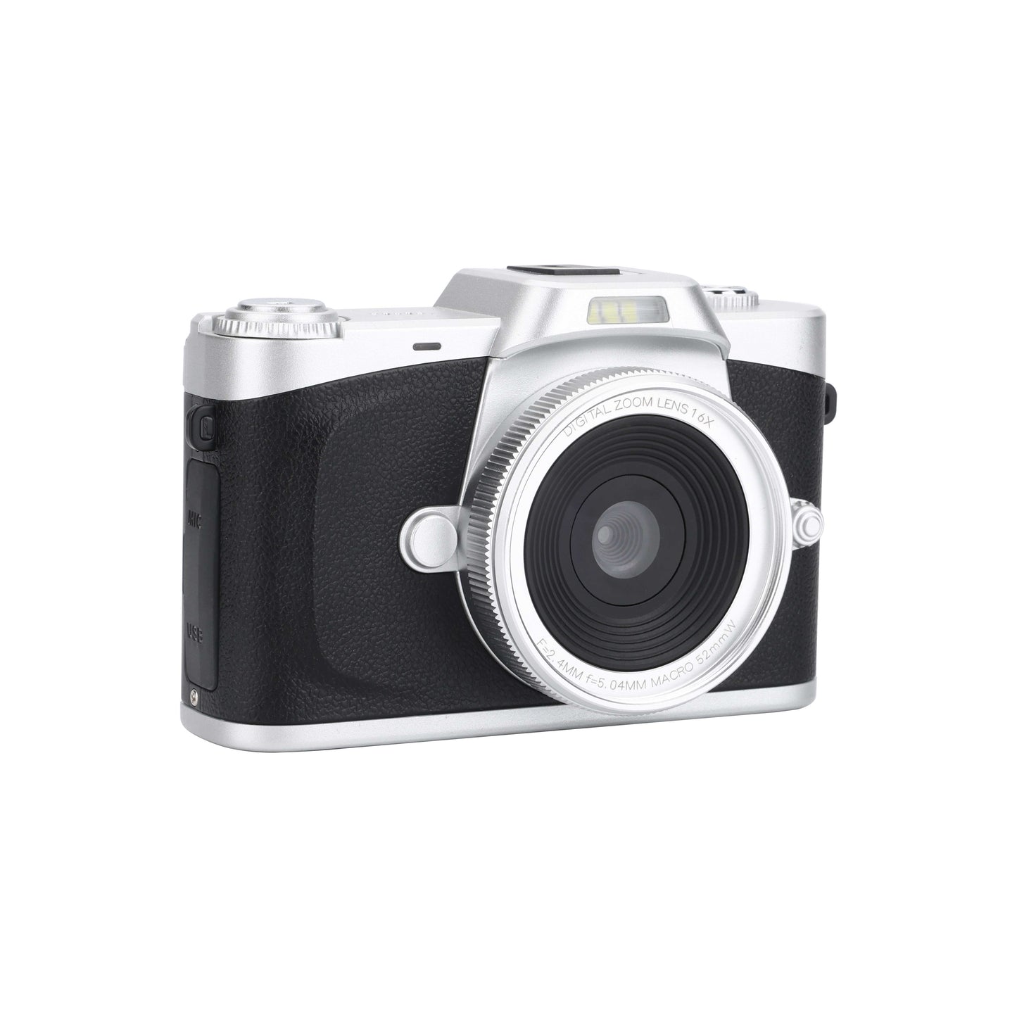 4K Ultra HD Digital Camera with 68MP with 180 Degree Flip Screen Black