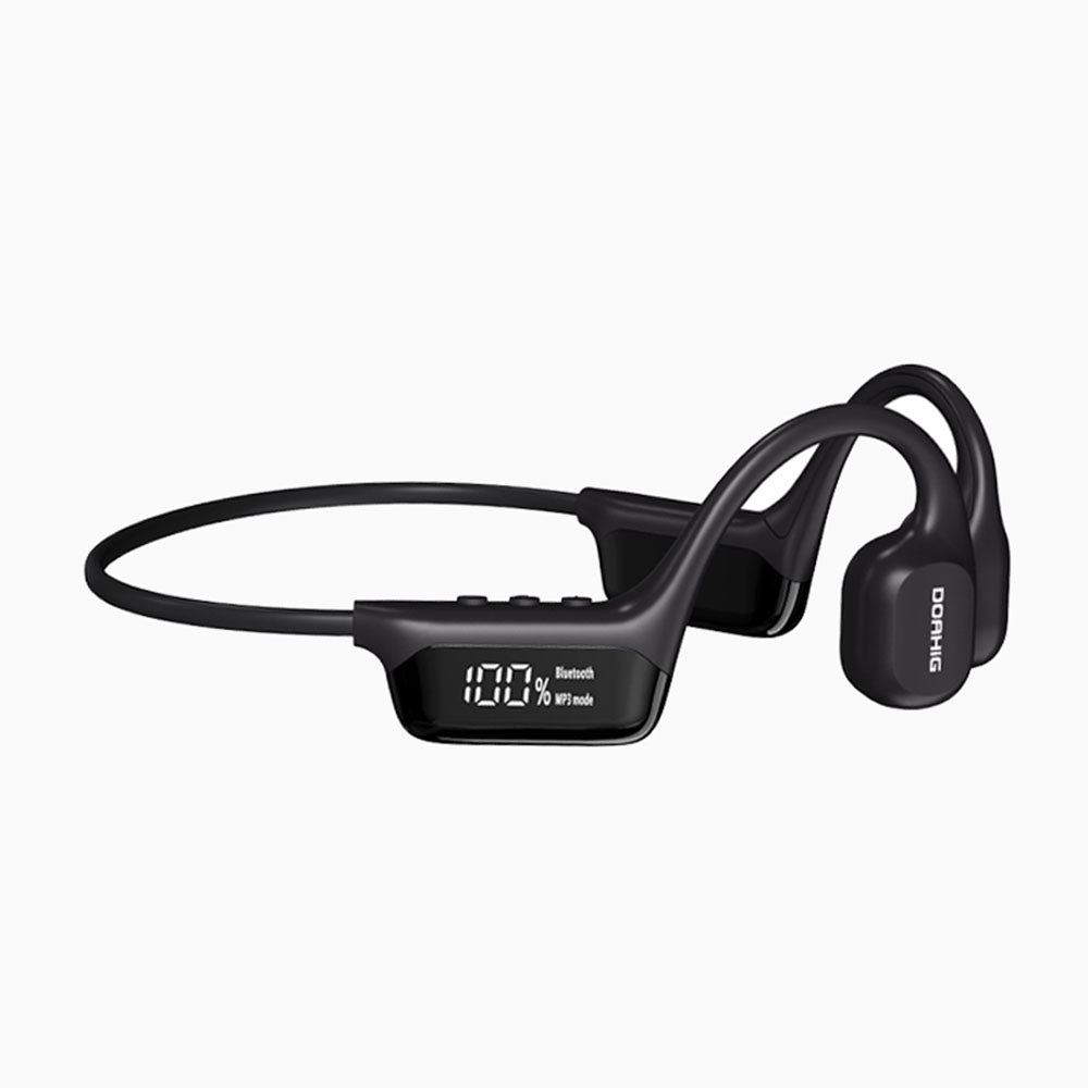IPX8 Waterproof Bone Conduction Bluetooth Earphones with 32GB Memory Capacity Black