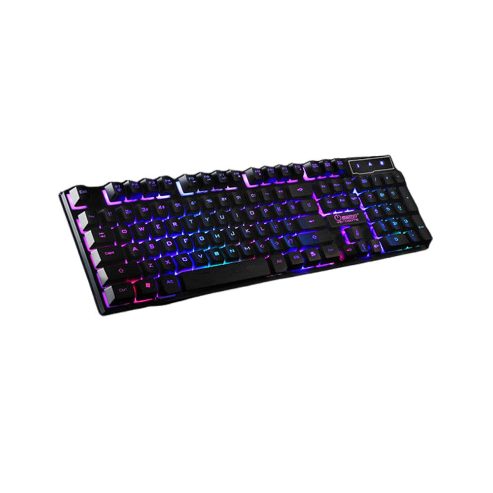RGB Gaming Wired Keyboard 104 Keys Full-Size Mechanical Keyboard with Backlight Black