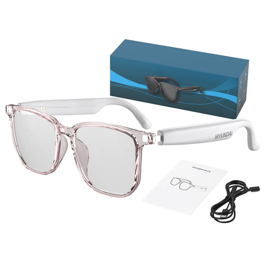 AI Smart Glasses Combine Language Translation Music Listening and Communication White