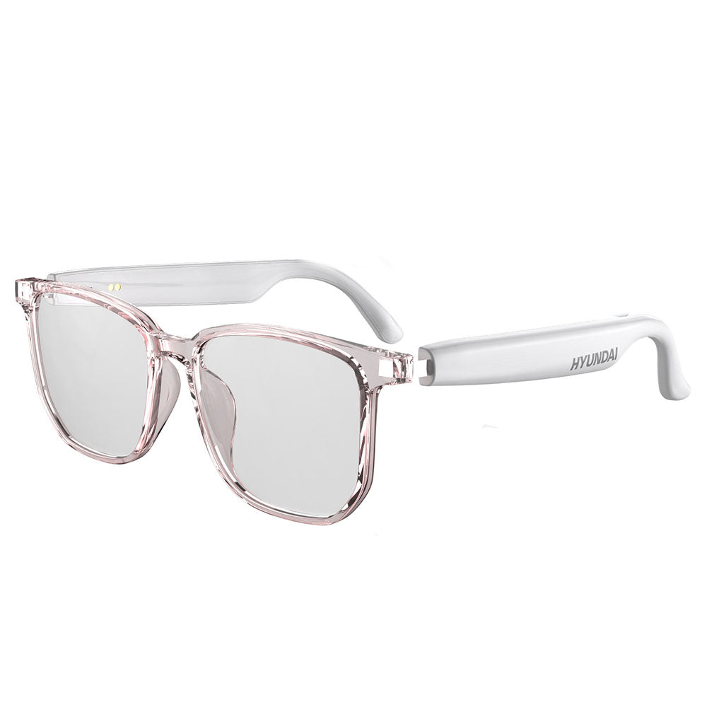 AI Smart Glasses Combine Language Translation Music Listening and Communication White