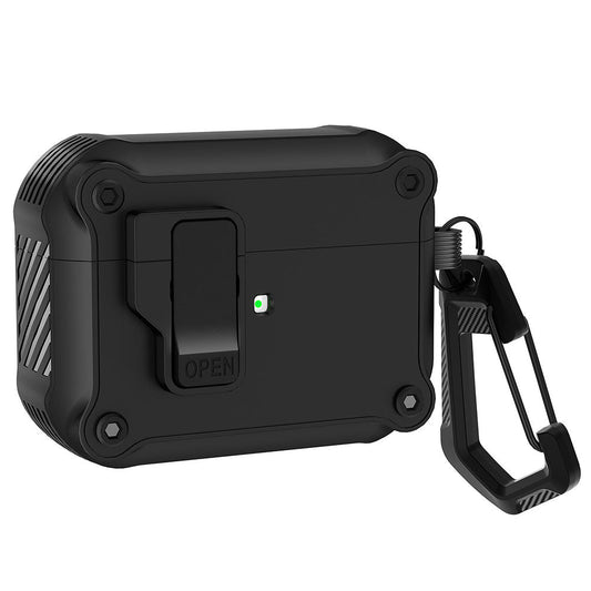 AirPods 4 Portable Case MagSafe Wireless Drop Protection Magnetic Lid Black