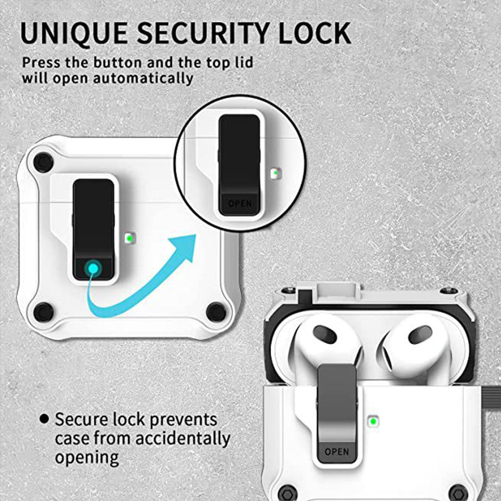 AirPods 4 Portable Case MagSafe Wireless Drop Protection Magnetic Lid White
