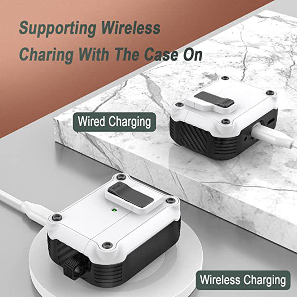 AirPods 4 Portable Case MagSafe Wireless Drop Protection Magnetic Lid White