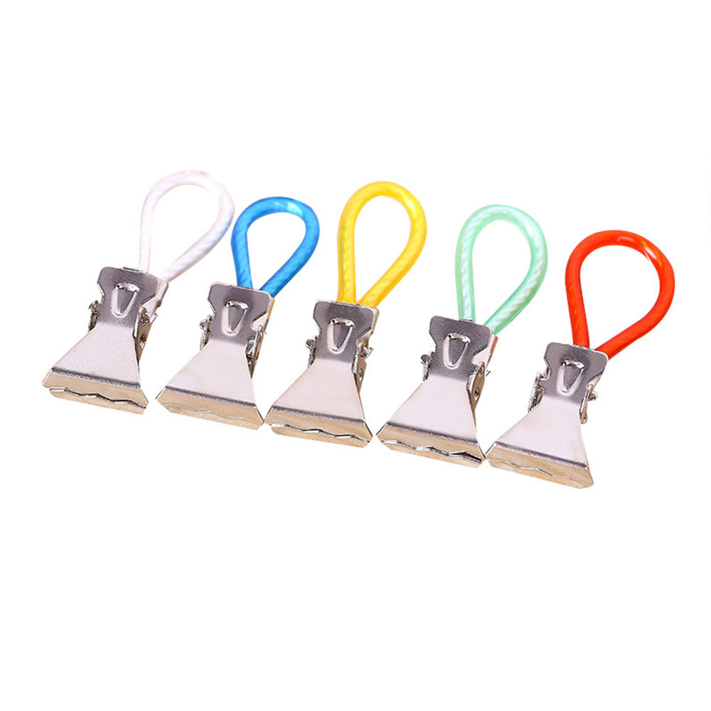 20Pcs Colorful Tea Towel Clips with Loops Clip-on Hanging Grip Rack Holder