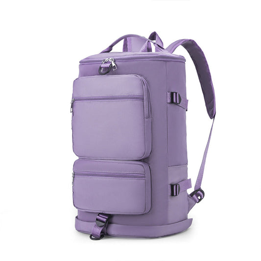 Water Repellent Backpack  Travel Luggage Carry-on Hand Shoulder Duffle Bag Purple