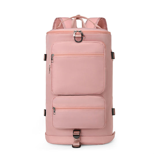 Water Repellent Backpack  Travel Luggage Carry-on Hand Shoulder Duffle Bag Pink