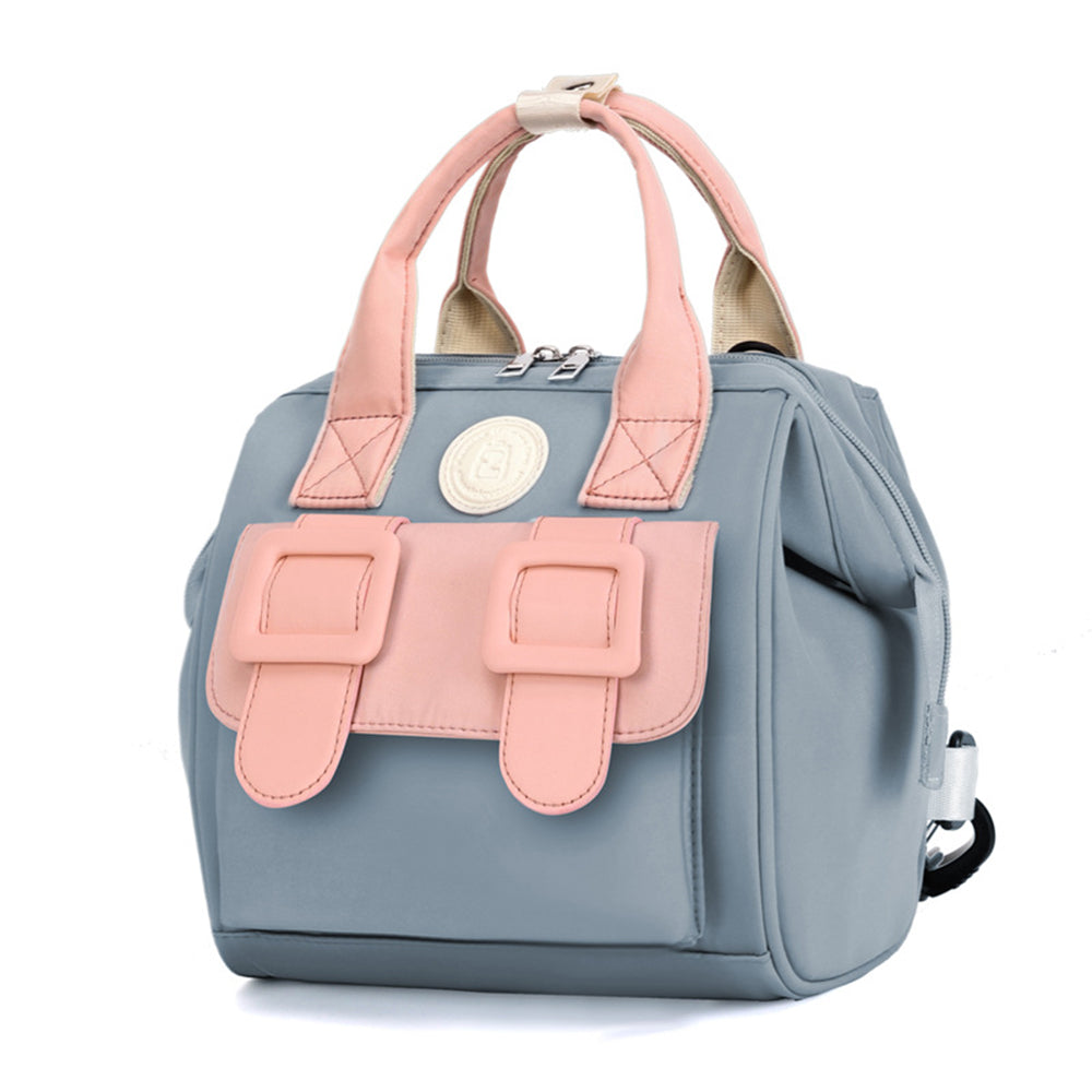 Diaper Bag Backpack Portable Nappy Backpack Travel Backpack Blue