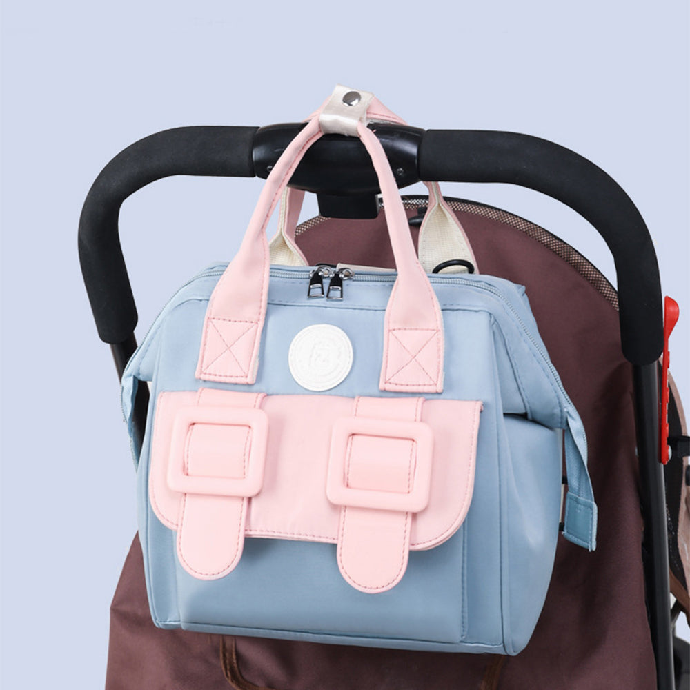 Diaper Bag Backpack Portable Nappy Backpack Travel Backpack Blue