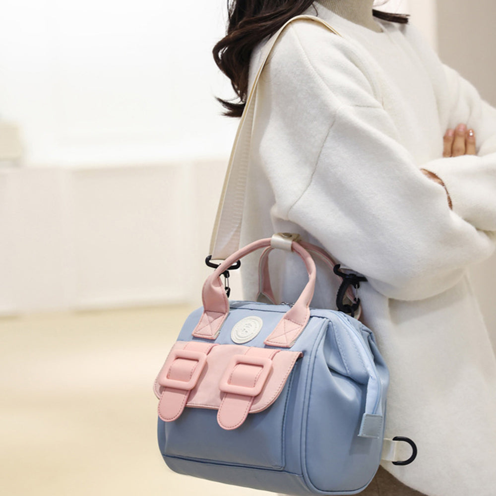 Diaper Bag Backpack Portable Nappy Backpack Travel Backpack Blue