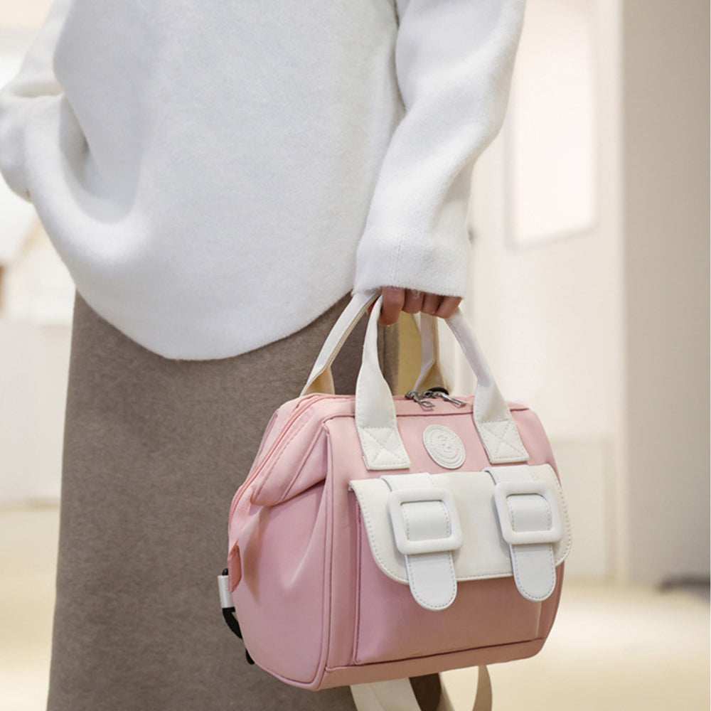 Diaper Bag Backpack Portable Nappy Backpack Travel Backpack Pink
