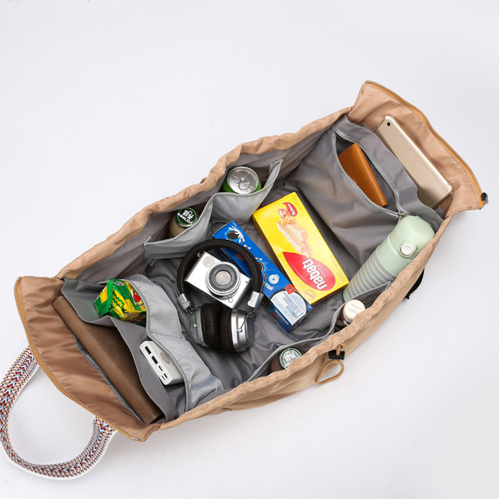 Transformable Cradle Bag Multifunctional Travel Backpack Shoulder Bag Mummy Bag Khaki