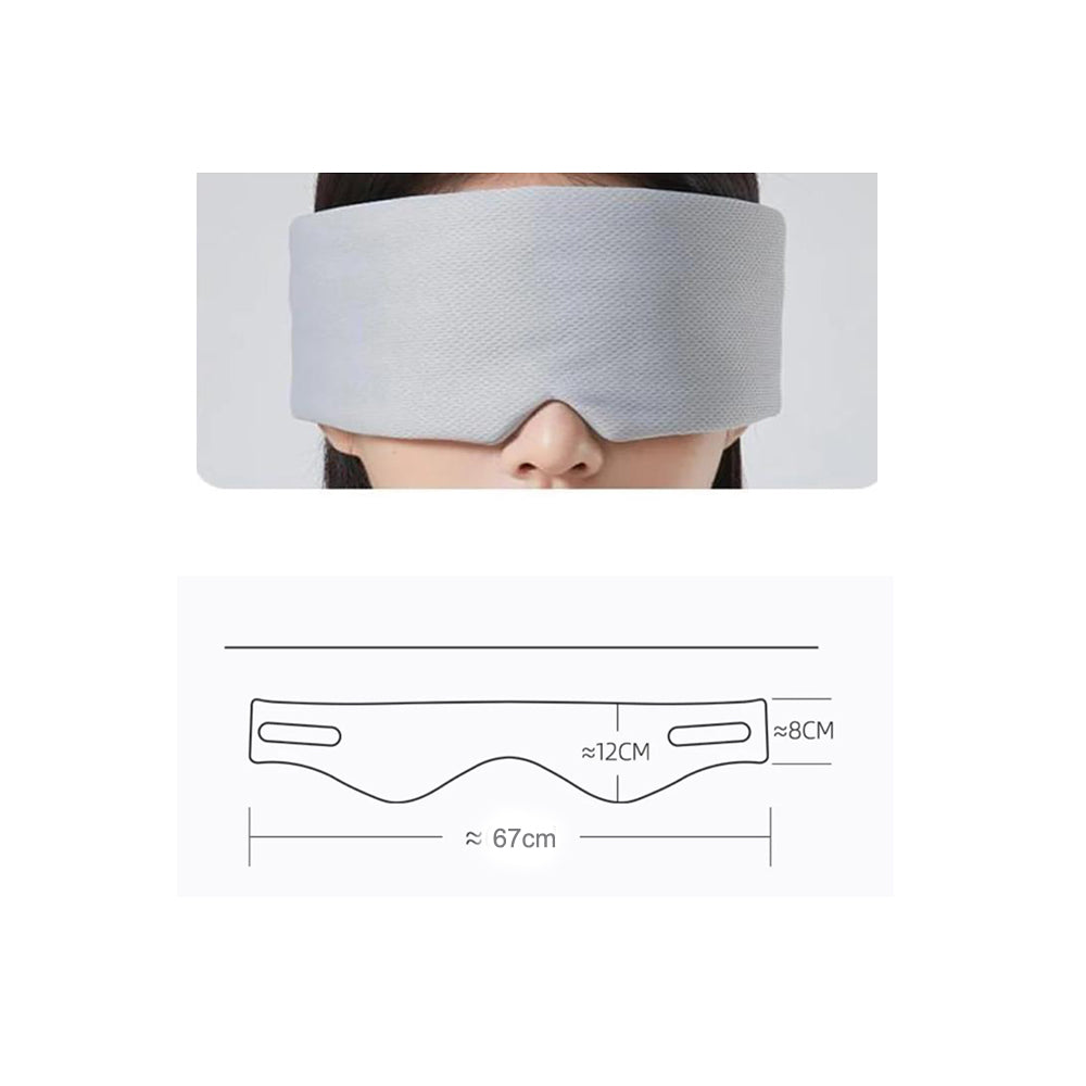 Sleep Eye Masks with Adjustable Strap for Sleeping Block Light Gray