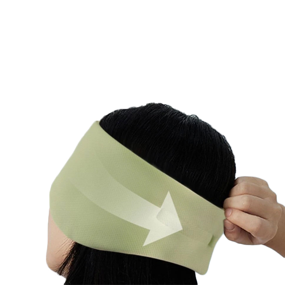 Sleep Eye Masks with Adjustable Strap for Sleeping Block Light Beige and Green