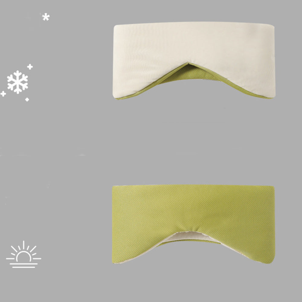 Sleep Eye Masks with Adjustable Strap for Sleeping Block Light Beige and Green