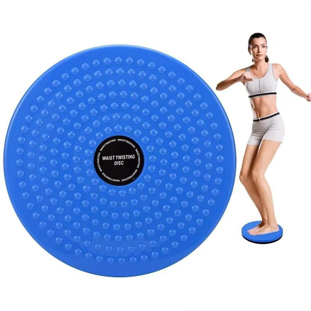 Twist Waist Disc Board Slimming Fitness Exercise Massage Foot Sole Home Fitness Equipment-Black