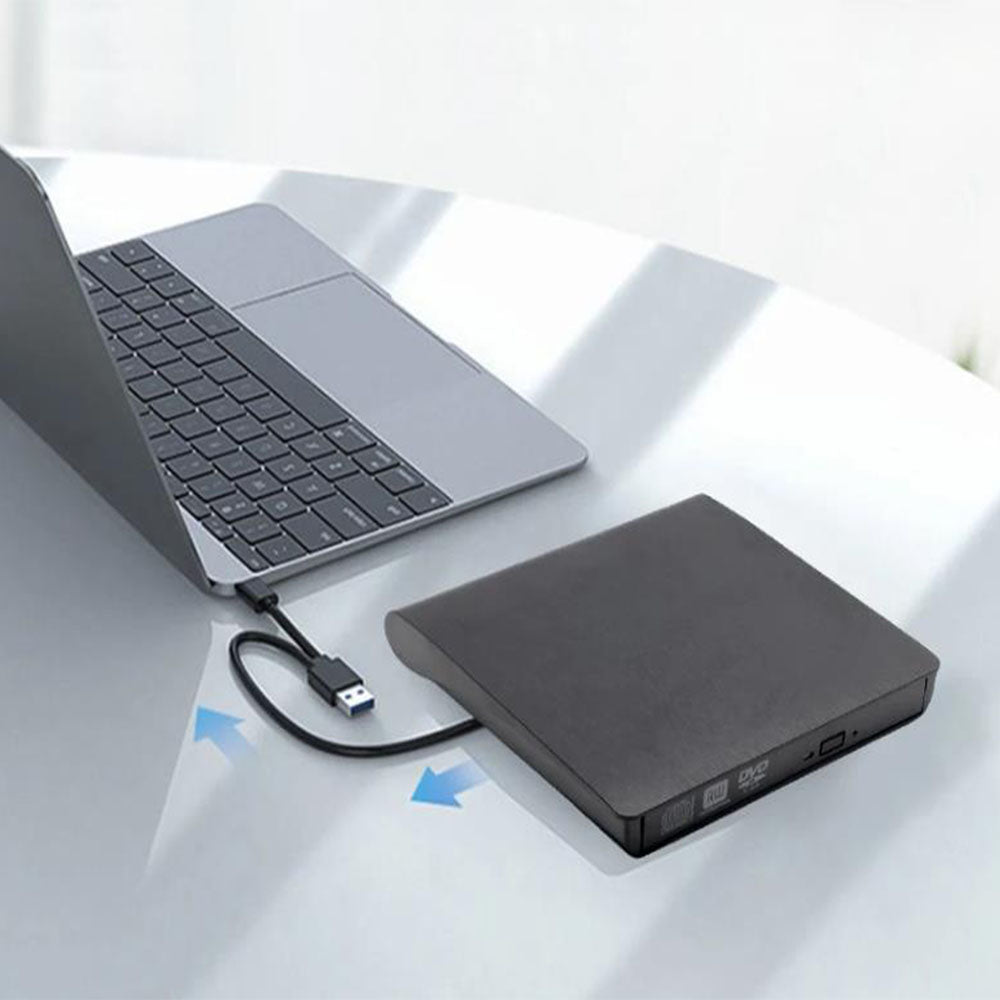 USB 3.0 & Type-C Dual Interface External DVD/CD Drive Burner Plug & Play