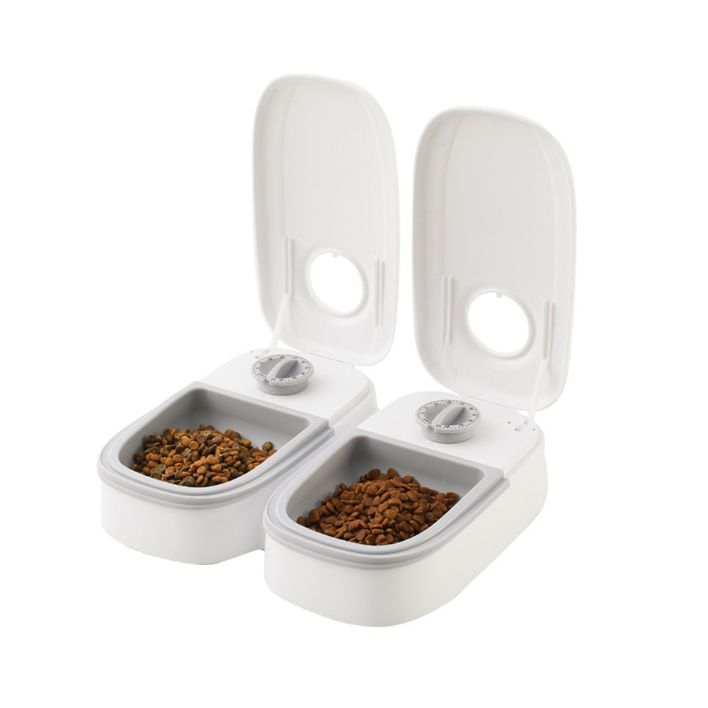 Timer Controlled Pet Feeder for Cats & Small Dogs Wet/Dry Food Style 2