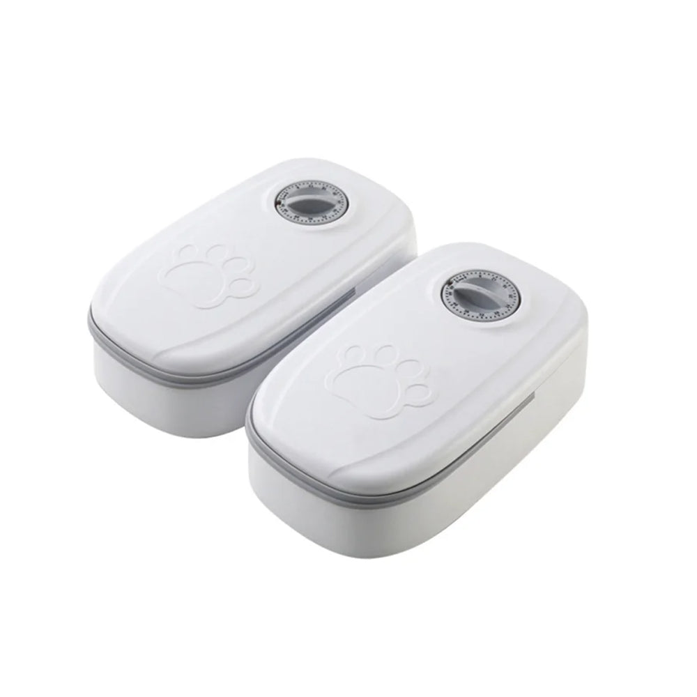 Timer Controlled Pet Feeder for Cats & Small Dogs Wet/Dry Food Style 2
