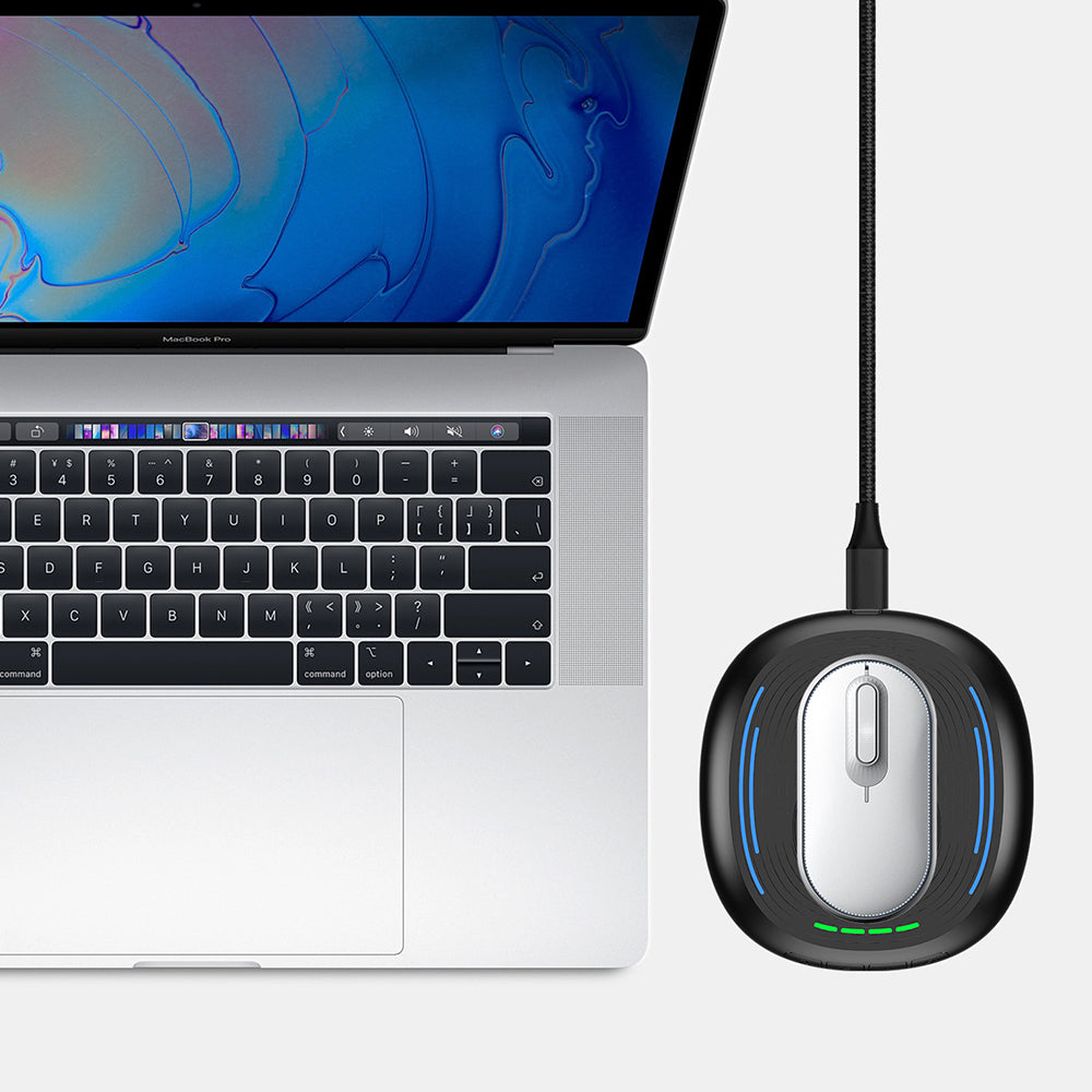 Virtual Mouse Jiggler Device Anti-Sleep Mouse Mover with Timer Black