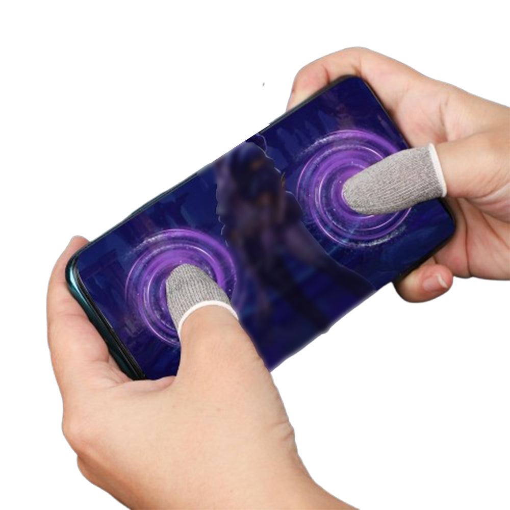 10 Pcs Copper Fiber Gaming Finger Sleeves Anti-Sweat & Ultra-Thin