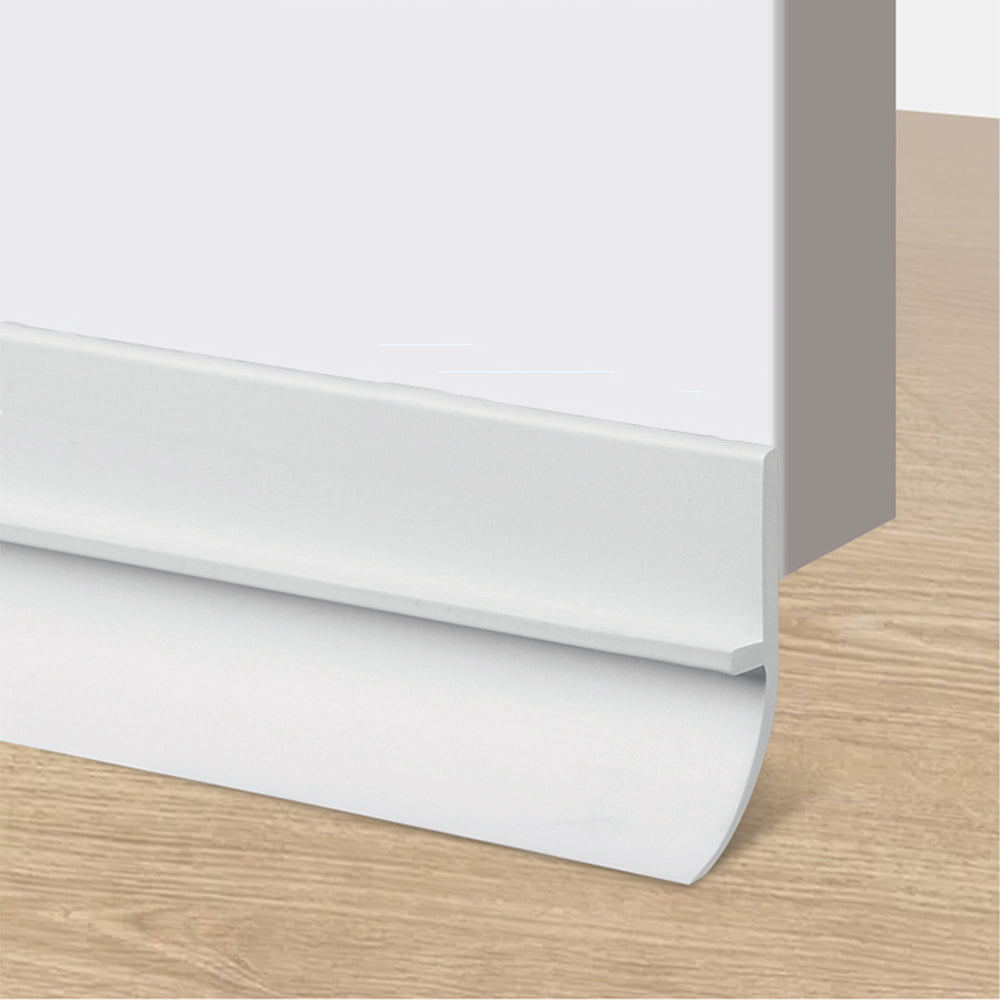 5.0x100cm Self-Adhesive Door Seal Strip for Drafts & Soundproofing White