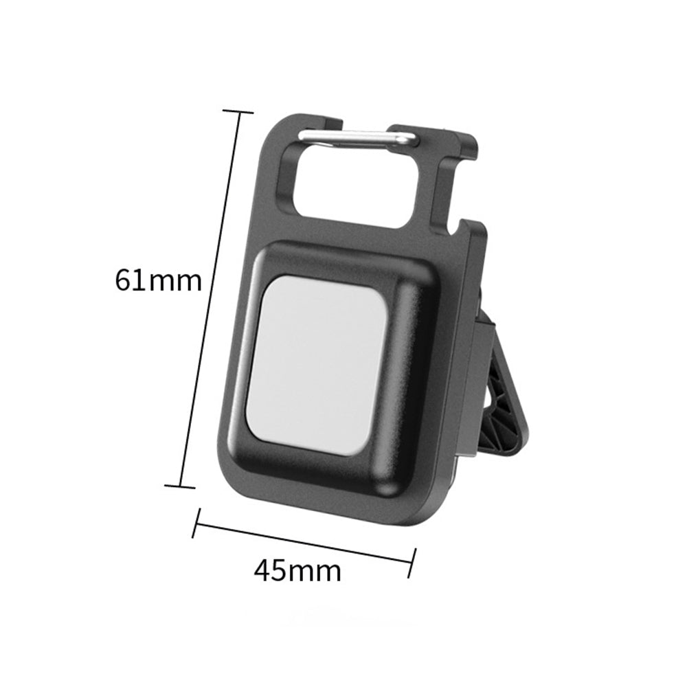 Rechargeable LED Safety Warning Keychain Light Portable for Camping